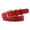 Cinturón de mujer estilo coreano informal con hebilla hueca decorativa, combina con todo para jeans de mujer con cinturón sin perforaciones