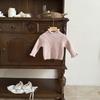 Suéter de Roupa para Bebê para Outono e Inverno, Novo Estilo Engrossado para Meninas de Um Ano, Top de Tricô de Inverno