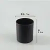 Taza de vidrio para vela perfumada personalizada, diseño simple con tapa, recipiente de vidrio de cera de soja, taza de vela de boca ancha, taza de vela de vidrio