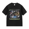 Camiseta Engraçada Bombardino Crocodilo Edição Limitada Aliexpress Transfronteiriça para Homens e Mulheres Verão Manga Curta Gola Redonda Moda