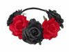 Faixa de Cabelo 5 Rosas Transfronteiriça Europeia e Americana Boêmia Feriado Flor Vermelha Simulação Tiara Festa de Feriado Acessório de Cabeça Mulheres