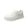 Zapatos Blancos con Cordones de Piel Genuina 2026 Nuevo Otoño Temprano Versátiles Ligeros para Mujer Estudiante Zapatos de Tabla Zapatos Deportivos Casuales