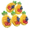 Bol de Fruta de Piña Accesorios de Resina Clips para el Cabello Hechos a Mano DIY Funda para Teléfono Adornos de Escritorio Colgantes Accesorios para el Cabello Decoraciones