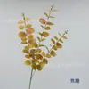 Plantas Verdes Artificiales, Bestseller Transfronterizo, Decoración de Escena para Salón de Bodas, Película de Impresión 3D Eucalipto, Hoja de Dinero de 3 Ramas, Tallo Único