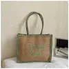 Nova Bolsa de Ombro Elegante Tecida em Palha, Bolsa de Mão Moderna Feminina para o Dia a Dia e Viagem, Bolsa de Praia, Bolsa Tecida em Palha