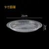 Platos Redondos Desechables Engrosados, Platos de Cena Transparentes Moldeados por Inyección para Uso Doméstico, Adecuados para Reuniones y Banquetes, Aptos para Microondas, Paquete de 10, 8 10 pulgadas