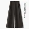 Pantalones de Pierna Ancha Adelgazantes de Cintura Alta para Mujer, Nuevos de Otoño 2026, Pantalones Largos Versátiles para Mujer