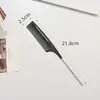 Pente para Cabeleireiro e Coloração de Cabelos Transfronteiriço Antiestático de Plástico Pente para Cabeleireiro Salão de Beleza Cauda com Agulha de Ferro Ferramentas de Corte de Cabelo para Barbearia
