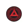 Patches de tecido bordados com cabeças de tigre e veado, patches redondos sem costura para roupas, patches decorativos autoadesivos, disponíveis para compra a partir de uma peça