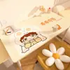 Textura de Cuero de PVC Anti-quemaduras Lujo Ligero Gama Alta Mantel para Mesa de Centro Mesa Mantel Dibujos Animados Tapete para Mesa de Comedor Lavable Impermeable Resistente al Aceite Tapete para Mesa
