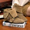 Botines de Cuero Esmerilado Hong Kong Estilo Chica Spicy Occidental Vaquero Mujer Primavera/Otoño 2026 Nuevos Suela Plana Botas Martin con Solapa