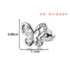 Mariposa Iridiscente de Gama Alta Varilla de Aleación de Titanio Mariposa Iridescente Perforación de Oreja Perno para Hélice Auricular Accesorios de Perforación para Oreja Henson Jewelry