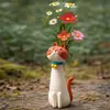 Artículo Popular en Sitios Web Independientes: Florero Hecho a Mano con Forma de Gato Original