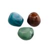 Contas Irregulares Bicolores de Jade Sintético com Furo Grande Furo Grande de Formato Especial para DIY Pulseira de Pedra Sintética Corrente de Celular Material para Bolsa de Tecido