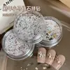 Kit de Materiales con Circonita y Pedrería de Pony de Año Nuevo para Uñas, Decoraciones para Uñas Mixtas de Perla de Alto Brillo, Aproximadamente 10 Piezas
