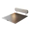 Cabecero de Cama con Respaldo Ultradelgado de Acero Ecológico, Cama de Cuero Genuino Estilo Vintage, Cama Doble Sin Bordes Francesa Retro para Apartamento Pequeño Infantil
