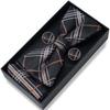 En stock Corbata de Moño Rayada Caja de Regalo para Hombre Empaque Novio MC Anfitrión Vestido de Moño Accesorios de Boda