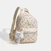 Luxe&Kitty2026 Nueva Bolsa para Gato Estampado de Dibujos Animados Estilo Coreano Moda Mochila de Gran Capacidad Hello Kitty Tamaño Pequeño