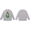 Moletom BAPE com estampa de cabeça de macaco estilo japonês, tendência transfronteiriça, gola redonda, unissex, corte solto, jaqueta de manga curta para outono e inverno