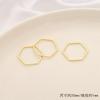 Colgante cuadrado triángulo estrella de oro de 14K colgante pequeño pulsera collar material diy hecho a mano accesorios AliExpress
