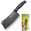 Cuchillo de Cocina de Acero Inoxidable con Patrón Retro para Uso Doméstico, Cuchillo Ligero y Afilado para Cortar Carne y Rebanar, en Stock Asakh-No.223