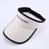 Sombrero para el Sol Verano para Mujer Parasol Resistente a los Rayos UV Parte Superior Vacía Sombrero de Concha de Goma Negra Ala Grande Parasol para la Cara Sombrero para Montar al Aire Libre