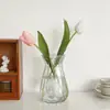 [Ferramentas Florais] Huixuan Vaso Transparente de Vidro Criativo 1/Conjunto Flores Cultivadas em Água Bambu Rico Arranjo de Flores Secas