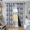 Cortinas blackout com revestimento, padrão floral, design perfurado, dropshipping transfronteiriço e serviços de etiquetagem, best-sellers da Amazon SHEIN