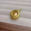 Amuleto Budista Tailandés Antiguo Long Phor Roi 2563 Collar para Mujer, Lujo Ligero, Versátil de Gama Alta Microincrustado Joyería de Tendencia para Transmisión en Vivo