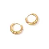 Populares Pendientes de Aro Pequeños Dorados con un Diseño Único y Elegante, Pendientes de Lujo Ligero para Mujer, Estilo Celebridad de Internet, Pendientes de Aro Sencillos, Venta al por Mayor
