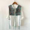 Blusa Dulce con Cordones Estilo Japonés y Coreano Bordada Chaleco Pequeño para Mujer Vestido de Primavera y Otoño Chaleco Protección para el Cuello Acondicionador de Aire Chal Pequeño