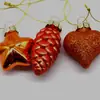 Colgantes de Cristal Personalizados por el Fabricante, Artesanías de Vidrio de Color, Adornos Navideños de Corazón, Piñas para el Árbol de Navidad, Decoraciones Navideñas