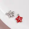 [Serie Oceánica] Colgante de Diamantes de Colores Incrustados de Estrella de Mar y Caracola Accesorios DIY Collar Pulsera Hechos a Mano Accesorios de Cuentas
