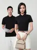 Camisa Polo de Algodón Romano con Cuello de Camisa de 50 Piezas Ropa de Trabajo Personalizada Camiseta de Manga Corta con Solapa de Negocio Bordado para Grupo de Gama Alta
