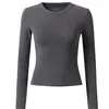 Camiseta de manga larga estilo americano picante para mujer, camiseta básica de otoño ajustada con un diseño elegante