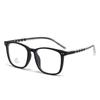 Gafas de estilo moderno con montura cuadrada TR90, gafas planas, antiazules, 2385