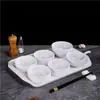 Conjunto criativo de tigelas pequenas de melamina para uso comercial, adequado para refeitórios escolares, tigelas de macarrão, pratos de arroz frito, restaurantes de fast food, tigelas de arroz e tigelas de sopa.
