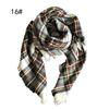 Bufanda de Cachemira Sintética Otoño e Invierno de Comercio Exterior Europeo y Americano del Fabricante, Bufanda Cuadrada Infantil a Cuadros de Colores, Chal, Estilo Europeo y Americano