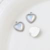 Colgante de aleación con forma de corazón de viento fresco y dulce, hecho a mano, para pulsera, collar, pendientes, accesorios