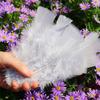 Directo de fábrica diy hecho a mano pluma plana pluma de pavo pieza grande para la cabeza máscara de plumas material decorativo para ropa