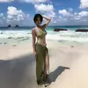 Bikini de Nuevo Estilo Dividido, Sexy y Atractivo, Estilo Pura Pasión, Falda Larga de Malla para Busto Pequeño, Traje de Baño de Vacaciones para Mujeres