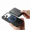 Adecuado para Apple 17Promax Magnético Separación Simple Portatarjetas Iphone16E/15 Funda Trasera para Teléfono con Tarjeta