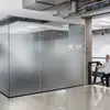 Película para Puerta de Vidrio Esmerilado Personalizada Anti-Mirada Cultura Corporativa Línea de Cintura Decoración de Mampara de Oficina Ventana Translúcida