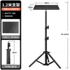 Soporte para Proyector, Soporte de Pared sin Taladro, Soporte Giratorio de 360 Grados para Proyector, Bandeja Oculta de Piso para Sala de Estar