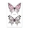 Rocooart nueva colección de delicados tatuajes temporales de mariposa, acabado mate, impermeable, de larga duración, unisex, para aplicación en el brazo