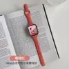 Adecuado para Correa de Reloj Apple S10 Hebilla Doble Correa de Reloj de Silicona Cintura Pequeña Adelgazante Iwatch987Se Deportivo Transpirable
