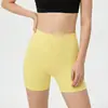 Shorts de Yoga Novo Estilo para Mulheres, Levanta Bumbum, Sem Marcas Estranhas, Nylon 66, Alta Qualidade, Sensação de Pele Nua, Shorts para Fitness e Corrida