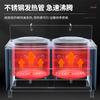 Forno de Cozimento de Macarrão de Duas Cabeças Le Chuang Quadrado Vertical Comercial a Gás Balde de Macarrão a Gás Hotel Aço Inoxidável Forno de Cozimento de Macarrão