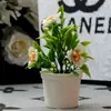 Nuevos Adornos de Flores Artificiales para Coche, Mini Plantas Creativas, Decoraciones Interiores de Coche, Plantas en Maceta Montadas en Coche, Decoraciones para Coche para Seguridad