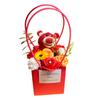 Presente de Tanabata Dia dos Namorados para Aniversário da Namorada Presente Criativo de Acompanhamento Sentido Avançado Caixa Portátil Boneca de Pelúcia Rosa